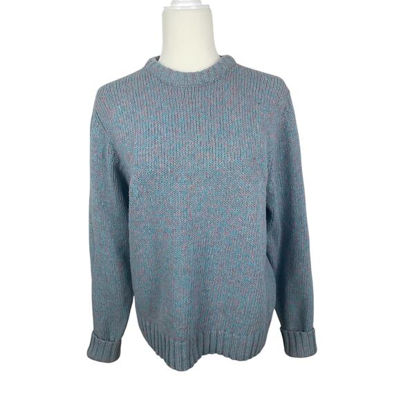 Vintage Woolrich Wool Blend Speckled Pullover Crewneck Sweater Classic Women's M - Picture 1 of 12